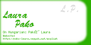 laura pako business card